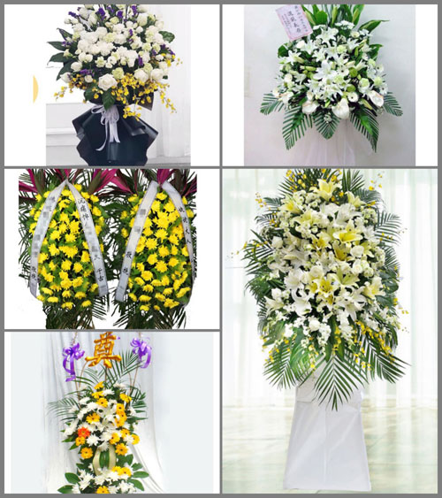 福建宁德古田县平湖镇前进村白事花篮预定